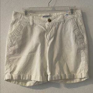 Old Navy Women's White Bermudas Sz 4